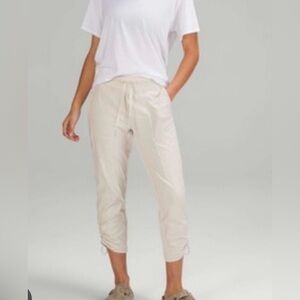 Lululemon Mid Rise Dance Studio Cropped Pants, Ivory